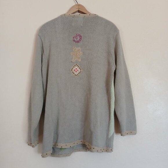 Vintage StoryBook Knits Koala Dreamland Cardigan Sweater Women's L - Picture 6 of 8